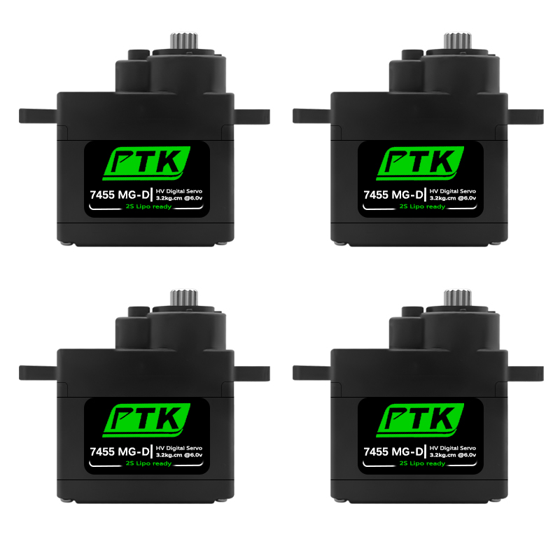 D.A.D Car Accessories - PTK 7455MG-D เซอร์โว 12g เซอร์โวดิจิตอลเกียร์โลหะสำหรับ EPP
