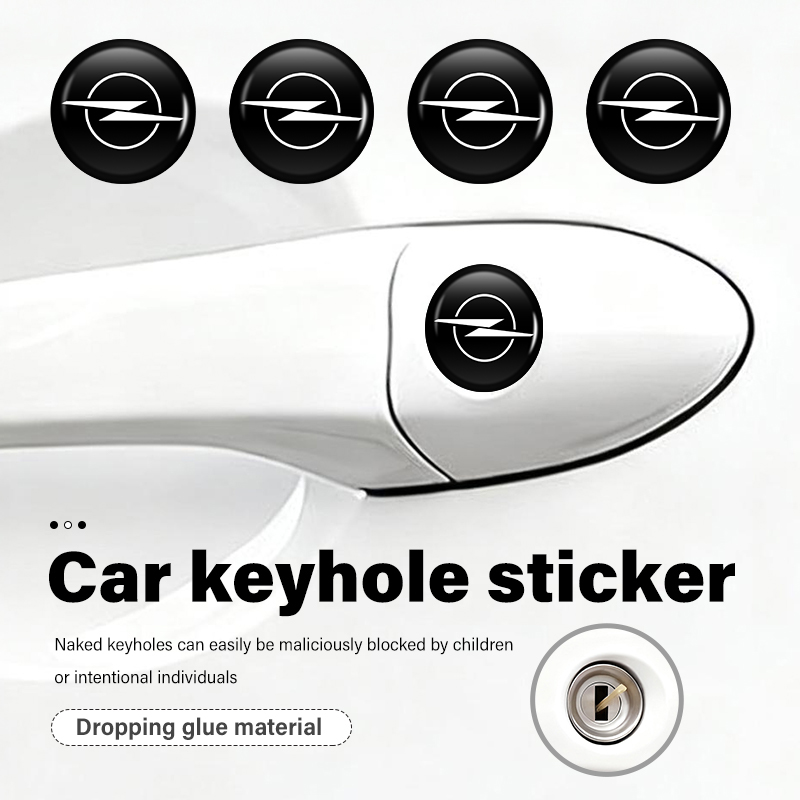 D.A.D Car Accessories - สำหรับ Opel 14 มม. สติ๊กเกอร์ตกแต่งพวงกุญแจรถยนต์ อุปกรณ์ตกแต่ง