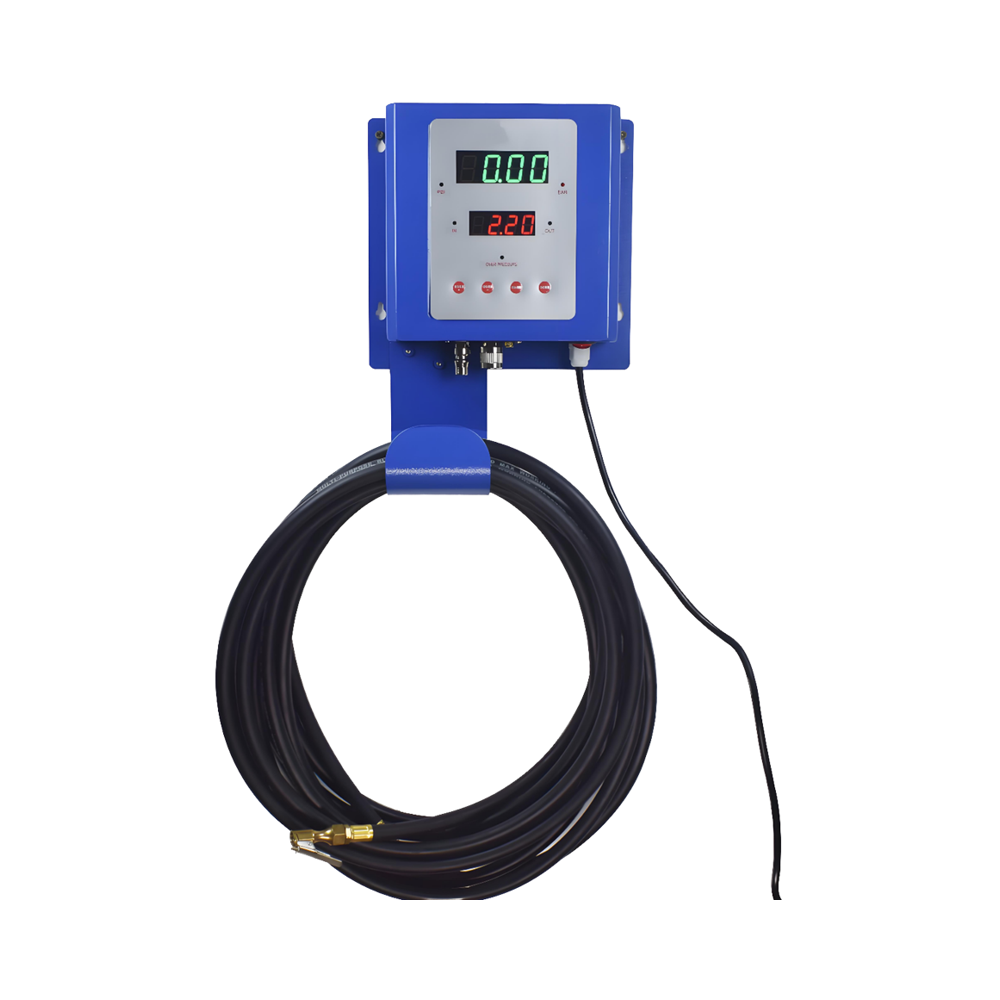 Car Portable Tire Inflator - ระบบเติมลมยางดิจิตอลแบบพกพา ติดผนัง สำหรับรถยนต์ สถานีเติมลมยาง เครื่องมือโลหะ พร้อมระบบตรวจสอบแรงดันลมยางอัตโนมัติ