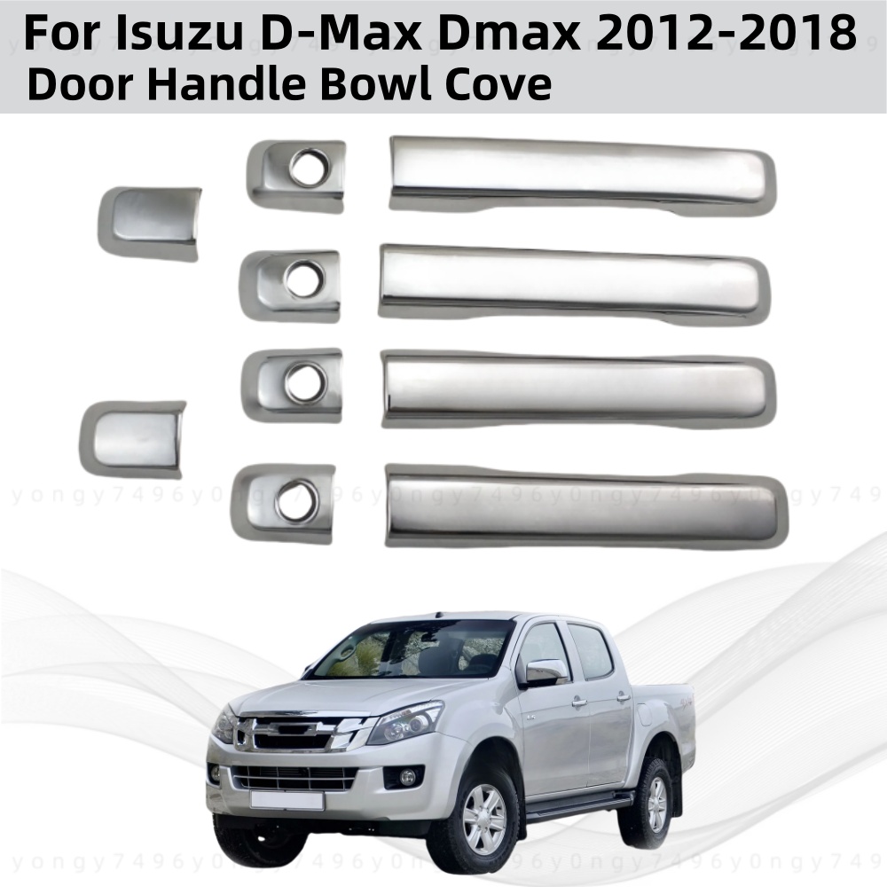 D.A.D Car Accessories - Chrome รถอุปกรณ์เสริมประตูชามครอบคลุม Trim วางสไตล์สําหรับ Isuzu D-Max