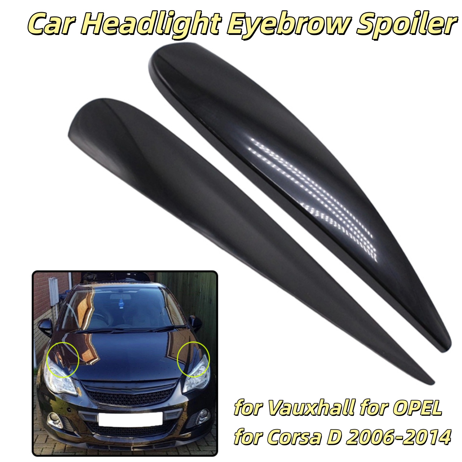 ไฟหน้าคิ้วฝาครอบเปลือกตาสำหรับ - D.A.D Car Accessories บทวิจารณ์และราคา