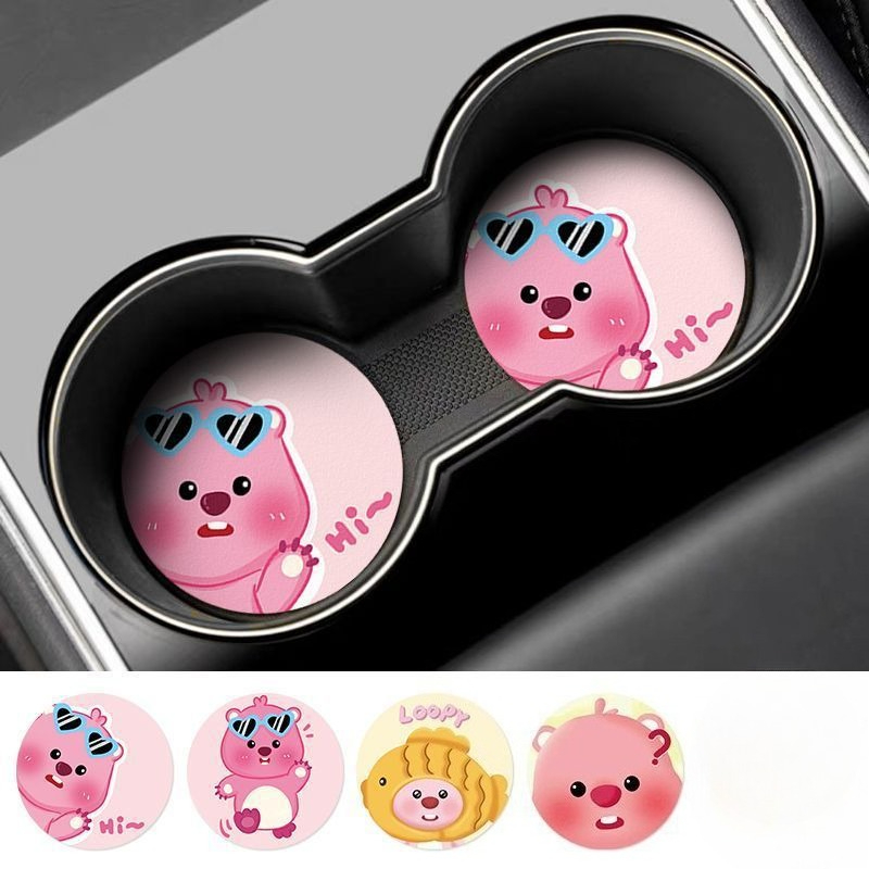 แผ่นรองแก้วลายการ์ตูน Loopy Cr - Car Accessories For Boys บทวิจารณ์และราคา