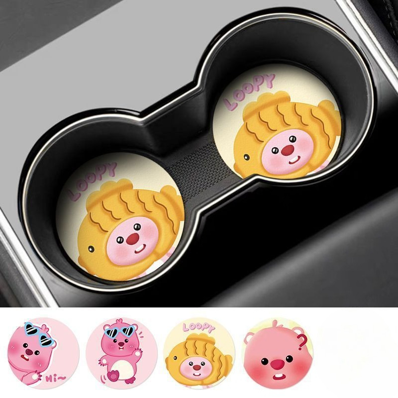 แผ่นรองแก้วลายการ์ตูน Loopy Cr - Car Accessories For Boys บทวิจารณ์และราคา