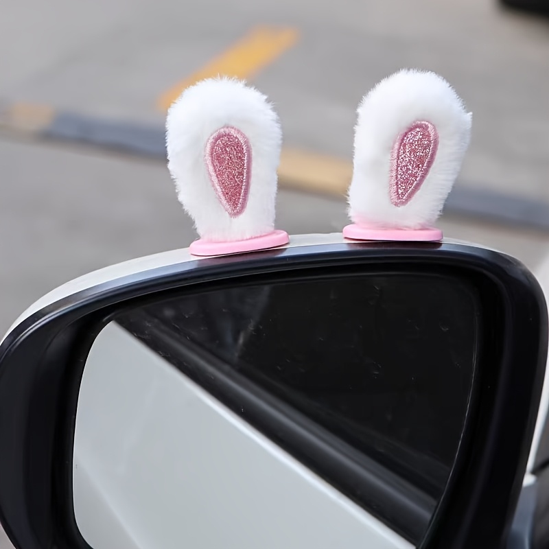 1 คู่ตุ๊กตาหูกระต่ายประดับกระจ - Car Accessories Useful บทวิจารณ์และราคา