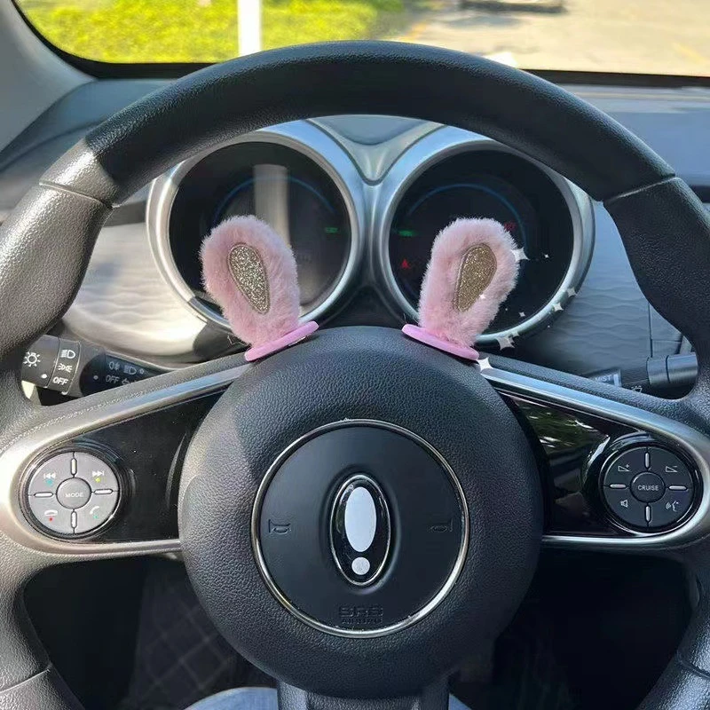 1 คู่ตุ๊กตาหูกระต่ายประดับกระจ - Car Accessories Useful บทวิจารณ์และราคา